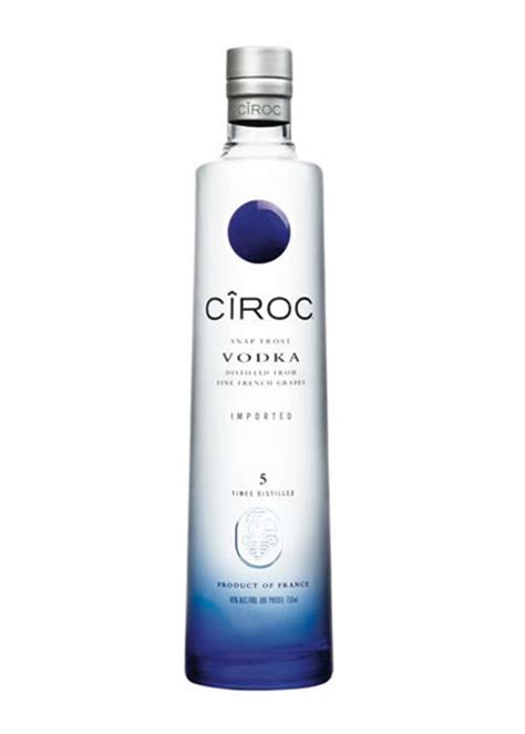 ciroc bottle of vodka.